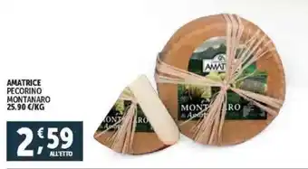 Deco Supermercati Amatrice pecorino montanaro offerta