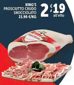 Deco Supermercati King's prosciutto crudo snocciolato offerta