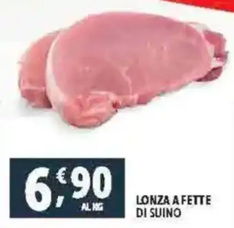 Deco Supermercati Lonza a fette di suino offerta