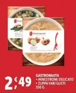 Deco Supermercati Gastronauta minestrone delicato zuppa vari gusti offerta