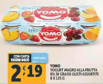 Deco Supermercati YOMO Yogurt magro alla frutta offerta