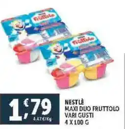 Deco Supermercati Nestle maxi duo fruttolo vari gusti offerta