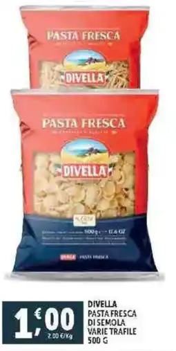 Deco Supermercati Divella pasta fresca di semola varie trafile offerta