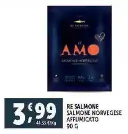 Deco Supermercati Re salmone salmone norvegese affumicato offerta