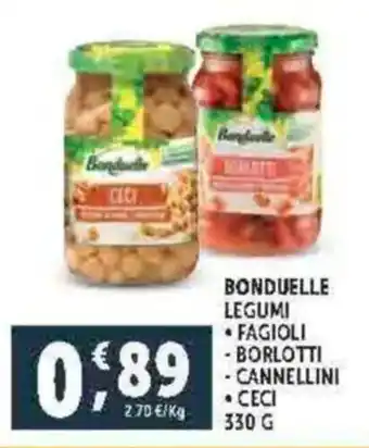 Deco Supermercati Bonduelle legumi offerta