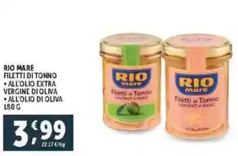 Deco Supermercati Rio mare filetti di tonno offerta