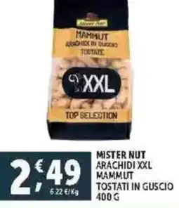 Deco Supermercati Mister nut arachidi xxl mammut tostati in guscio offerta