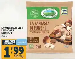 Deco Supermercati La valle degli orti la fantasia di funghi offerta