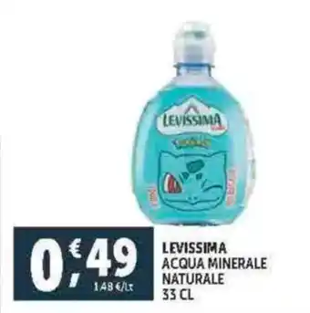 Deco Supermercati Levissima acqua minerale naturale offerta