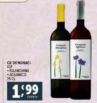 Deco Supermercati Ca' de monaci igp offerta