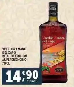 Deco Supermercati Vecchio amaro del capo red hot edition al peperoncino offerta