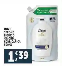 Deco Supermercati Dove sapone liquido original ecoricarica offerta