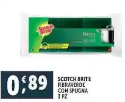 Deco Supermercati Scotch brite fibraverde con spugna offerta