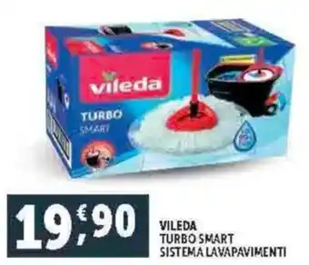 Deco Supermercati Vileda turbo smart sistema lavapavimenti offerta