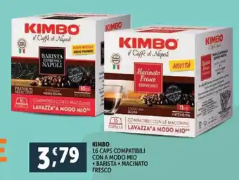 Deco Supermercati Kimbo 16 caps compatibili con a modo mio offerta