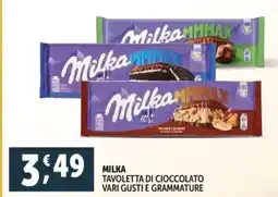 Deco Supermercati Milka tavoletta di cioccolato offerta