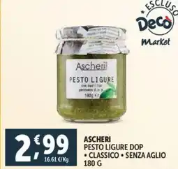 Deco Supermercati Ascheri pesto ligure dop offerta