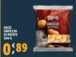 Deco Supermercati Decò gnocchi di patate offerta