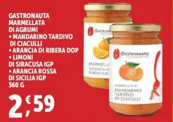 Deco Supermercati Gastronauta marmellata di agrumi offerta