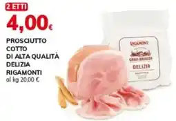 Basko Prosciutto cotto di alta qualità delizia RIGAMONTI offerta