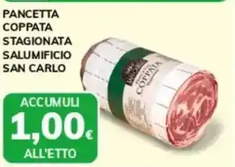 Basko Pancetta coppata stagionata salumificio SAN CARLO offerta