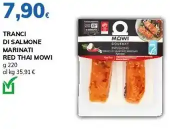 Basko Tranci di salmone marinati red thai MOWI offerta