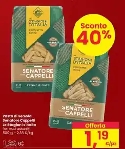 Interspar Pasta di semola Senatore Cappelli Le Stagioni d'Italia offerta