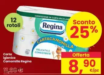 Interspar Carta igienica Camomilla Regina offerta