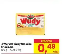 Interspar 4 Würstel Wudy Classico Snack Aia offerta