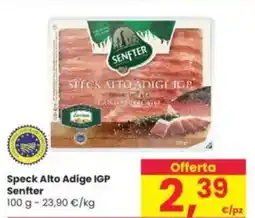 Interspar Speck Alto Adige IGP Senfter offerta