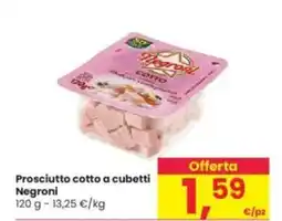 Interspar Prosciutto cotto a cubetti Negroni offerta