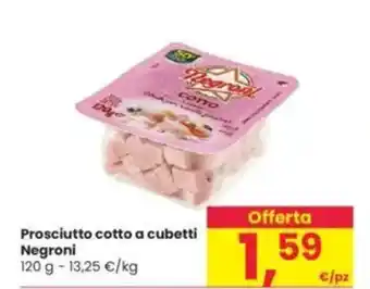 Interspar Prosciutto cotto a cubetti Negroni offerta