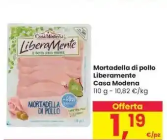 Interspar Mortadella di pollo Liberamente Casa Modena offerta