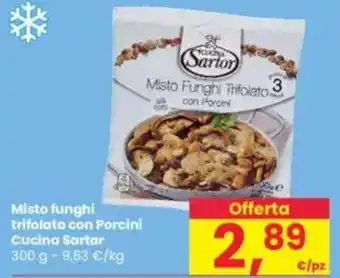 Interspar Misto funghi trifolato con Porcini Cucina Sartor offerta