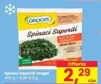 Interspar Spinaci Saporiti Orogel offerta