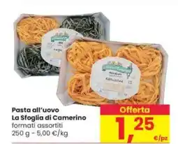 Interspar Pasta all'uovo La Sfoglia di Camerino offerta