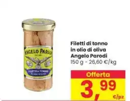 Interspar Filetti di tonno in olio di oliva Angelo Parodi offerta