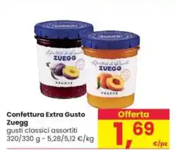 Interspar Confettura Extra Gusto Zuegg offerta