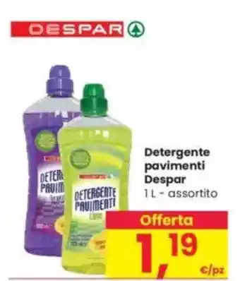 Interspar Detergente pavimenti Despar offerta