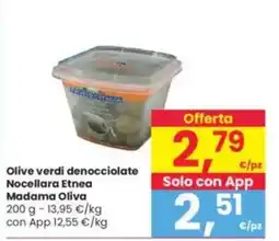 Interspar Olive verdi denocciolate Nocellara Etnea Madama Oliva offerta