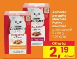 Interspar Alimento per gatto Mon Petit Purina Gourmet offerta