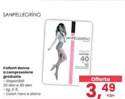 Interspar SANPELLEGRINO Collant donna a compressione graduata offerta