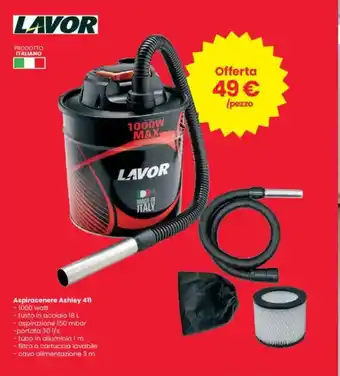 Interspar LAVOR Aspiracenere Ashley 411 offerta