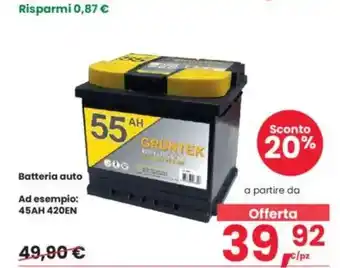 Interspar Batteria auto Ad esempio: 45AH 420EN offerta