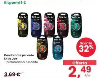 Interspar Deodorante per auto Little Joe offerta