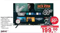 Interspar Smart Tv K40FST Eko offerta