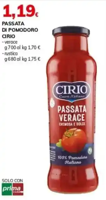 Basko Passata di pomodoro CIRIO offerta