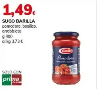 Basko SUGO BARILLA pomodoro, basilico, arrabbiata offerta