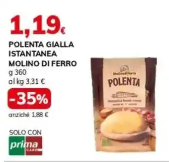 Basko Polenta gialla istantanea MOLINO DI FERRO offerta