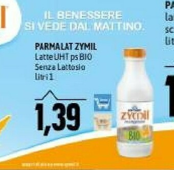 Emi Supermercati Zymil latte intero alta digeribilità senza lattosio uht 1000 g(ml) offerta